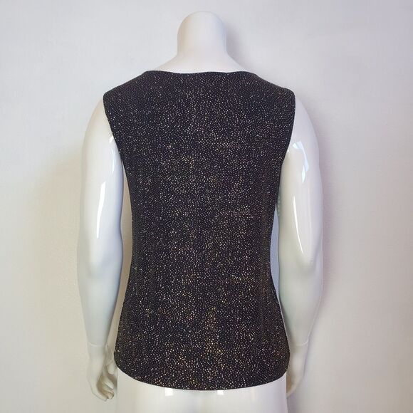 Vintage 90s Connected Apparel Black Rhinestone Tank - Picture 4 of 7